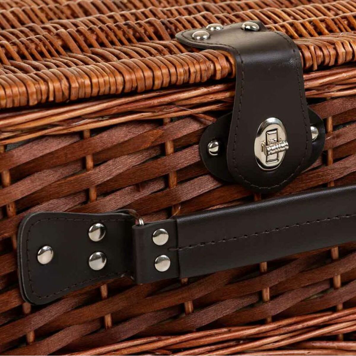 Picknickmand Alexandra House Living Bruin vlechtwerk